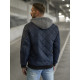 Tumši zila vīriešu jaka ar kapuci Lator JS/8M986/215