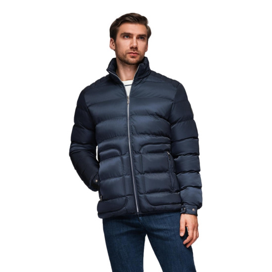 Vīriešu stepēta tumši zila jaka Wudi Ziemas jakas