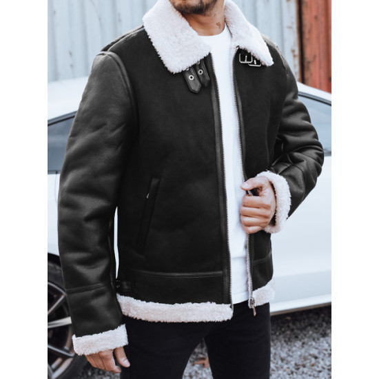 Vīriešu melna ādas jaka Mito Ādas jakas