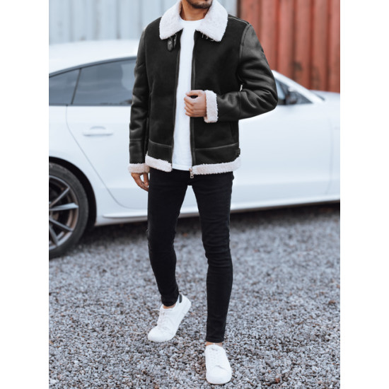 Vīriešu melna ādas jaka Mito Ādas jakas