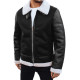 Vīriešu melna ādas jaka Mito