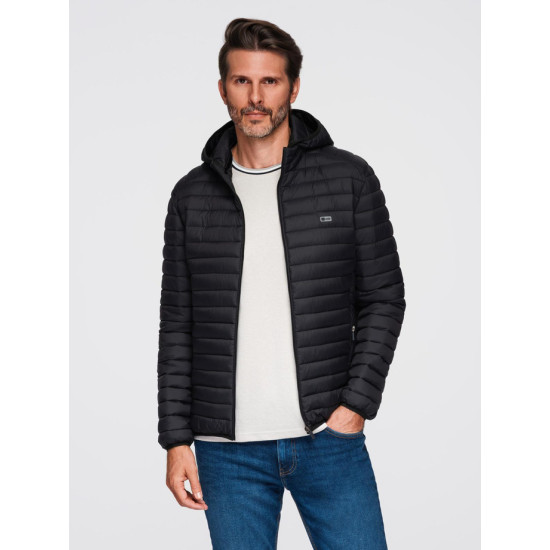 Vīriešu melna jaka Bond Vīriešu jakas un mēteļi