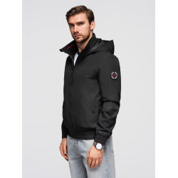 Vīriešu melna jaka Kenit