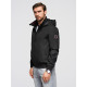 Vīriešu melna jaka Kenit Vīriešu jakas un mēteļi