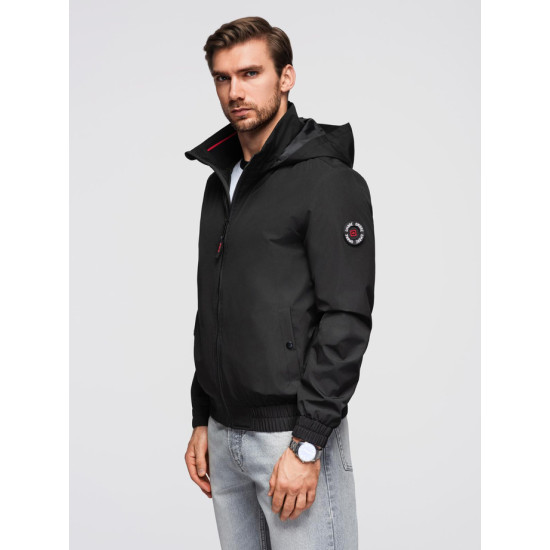 Vīriešu melna jaka Kenit Vīriešu jakas un mēteļi