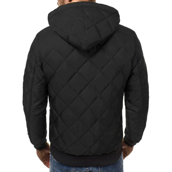 Vīriešu pavasara-rudens jaka Karl melnā krāsā Rudens/Pavasaris