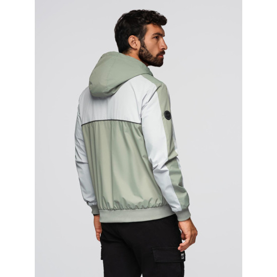 Vīriešu pelēka/ haki krāsas jaka Kurtin Vīriešu jakas un mēteļi