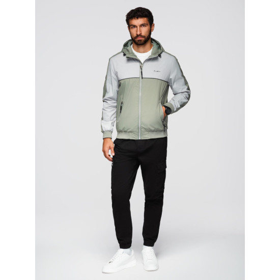 Vīriešu pelēka/ haki krāsas jaka Kurtin Vīriešu jakas un mēteļi