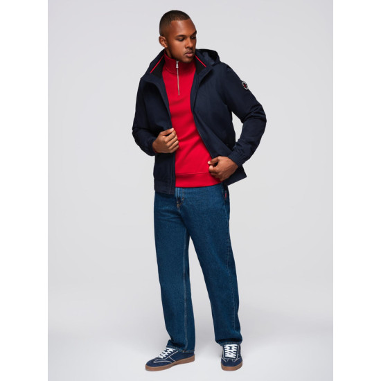 Vīriešu tumši zila jaka Kenit Vīriešu jakas un mēteļi