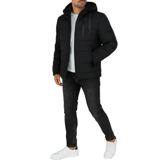 Men's black winter jacket Nevan Jackets