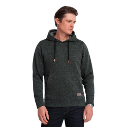 Vīriešu haki krāsas džemperis ar kapuci One Vīriešu haki krāsas džemperis ar kapuci One