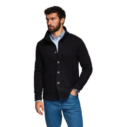 Vīriešu melns džemperis Leo