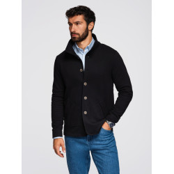 Vīriešu melns džemperis Leo