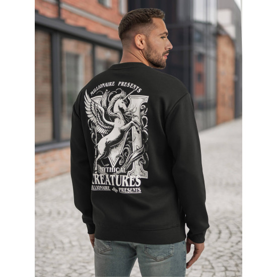 Vīriešu melns džemperis ar kapuci Mafia Džemperi ar uzrakstiem