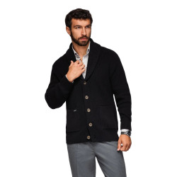 Vīriešu melns džemperis Roy