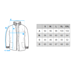 Vīrišķis tumši zils mētelis Alpi.