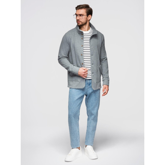 Vīriešu pelēks džemperis Leo Džemperi