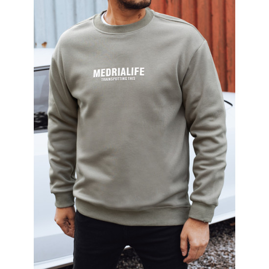 Vīriešu pelēks džemperis Medrialife Džemperi bez kapuciņiem