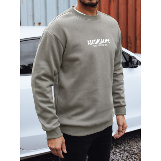 Vīriešu pelēks džemperis Medrialife Džemperi bez kapuciņiem