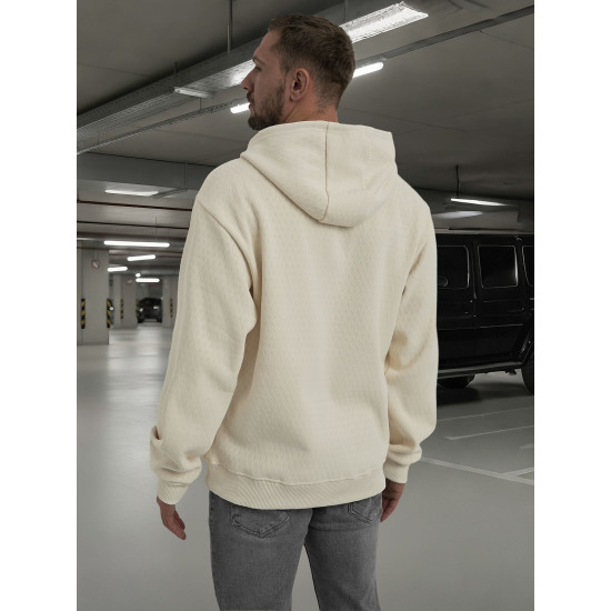 Brūns vīriešu džemperis ar kapuci Carla Džemperi ar kapuci