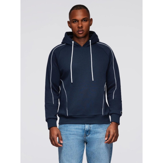 Vīriešu tumši zils džemperis Edin Džemperi bez kapuciņiem