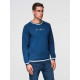 Vīriešu tumši zils džemperis Ombre Džemperi bez kapuciņiem
