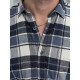 Vīriešu tumši zils rūtains krekls Marino Krekli