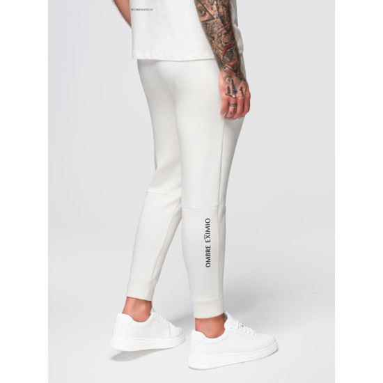 Vīriešu baltas ikdienas bikses Imek Gadījuma bikses