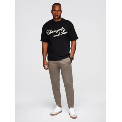 Men's brown casual trousers Imek