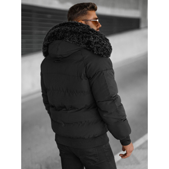 Vīriešu melna ziemas jaka Vitor O/M798Z