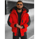 Vīriešu sarkana ziemas jaka Vitor O/M798Z