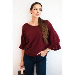 Sieviešu bordo džemperis Avril