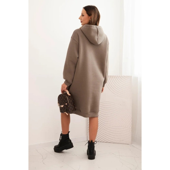 Sieviešu silti tumši riža kleita ar izšuvumu League Garas kleitas