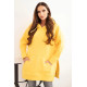 Sieviešu dzeltenais džemperis ar akķeli Vīns Džemperi ar kapuci