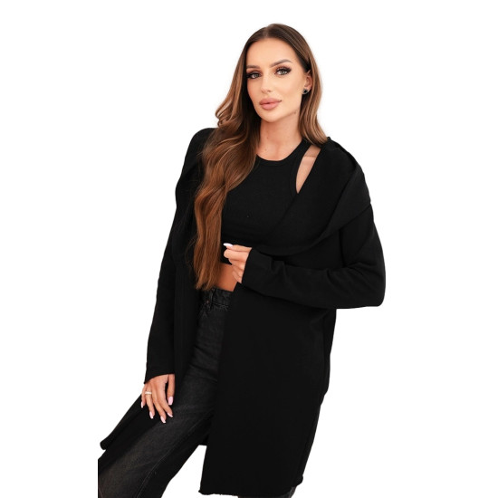 Sieviešu melns adīts džemperis ar kakla pildījumu Alison Sieviešu džemperi