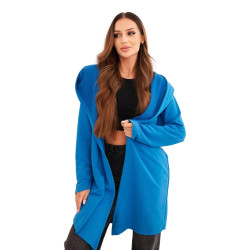 Sieviešu zils adīts džemperis ar raksturu Alison