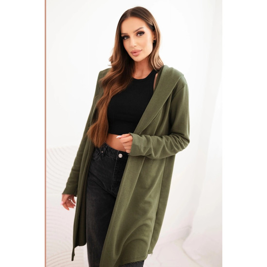 Sieviešu tumši brūns adīts džemperis ar adzīti Alison Sieviešu džemperi