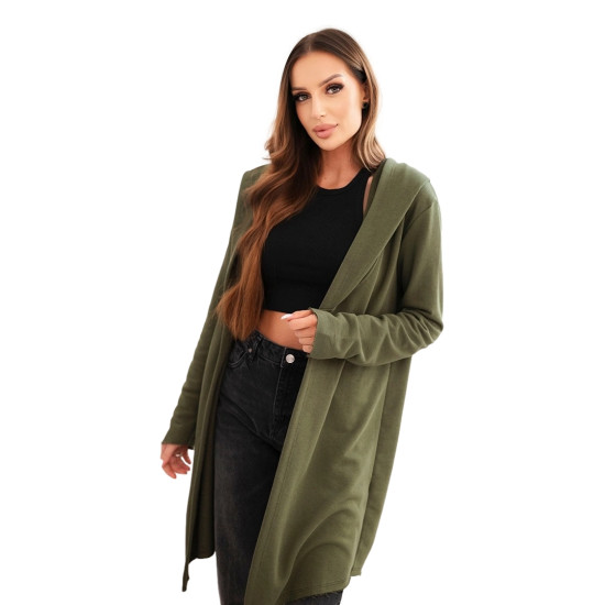 Sieviešu tumši brūns adīts džemperis ar adzīti Alison Sieviešu džemperi