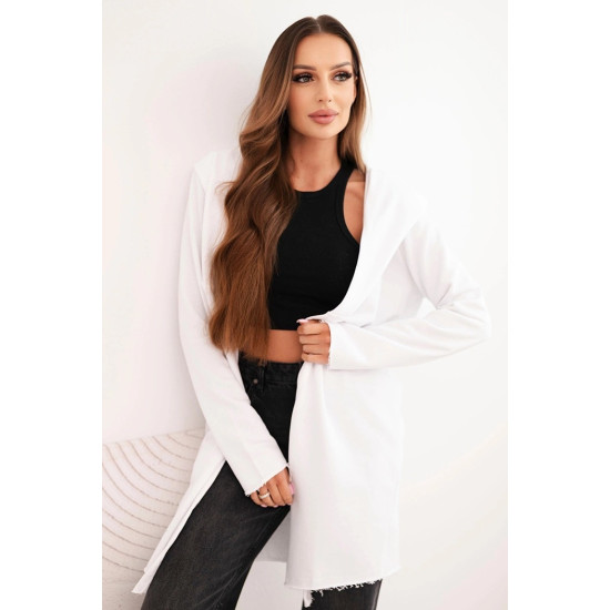 Sieviešu balts džemperis ar šņoru Alvona Sieviešu džemperi