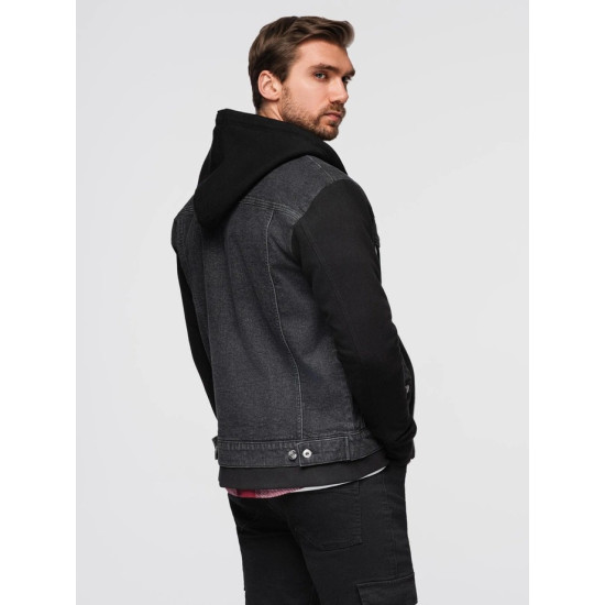 Vīriešu melna džinsa jaka Ofen Rudens/Pavasaris