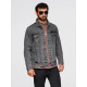 Vīriešu tumši pelēka džinsa jaka Auger Rudens/Pavasaris
