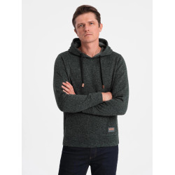 Vīriešu haki krāsas džemperis ar kapuci One Vīriešu haki krāsas džemperis ar kapuci One