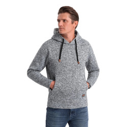 Vīriešu pelēks džemperis ar kapuci One Vīriešu pelēks džemperis ar kapuci One