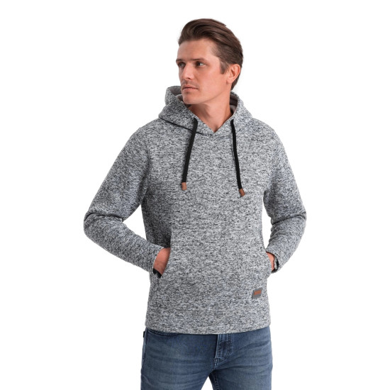 Vīriešu pelēks džemperis ar kapuci One Džemperi ar kapuci