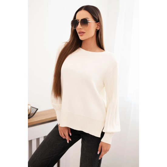 Sieviešu balts džemperis Biank Sieviešu džemperi