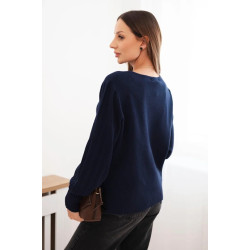Sieviešu tumši zils džemperis Biank Sieviešu tumši zils džemperis Biank