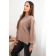 Sieviešu gaiši brūns kardigāns Biank Sieviešu džemperi