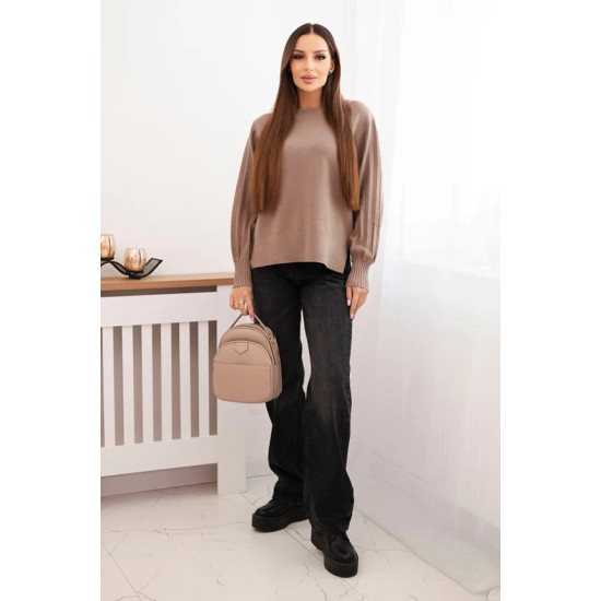 Sieviešu gaiši brūns kardigāns Biank Sieviešu džemperi