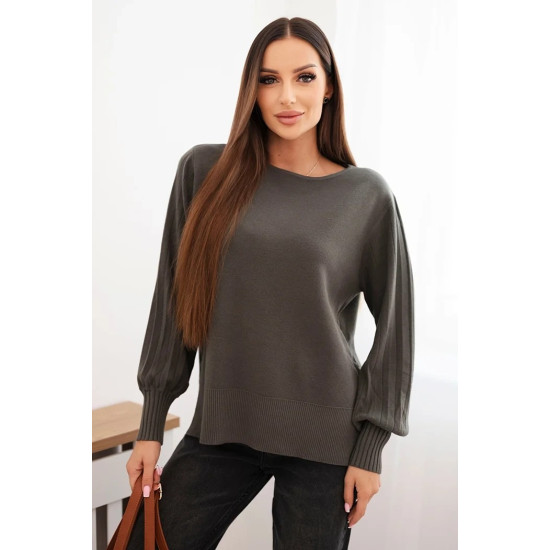 Sieviešu haki džemperis Biank Sieviešu džemperi