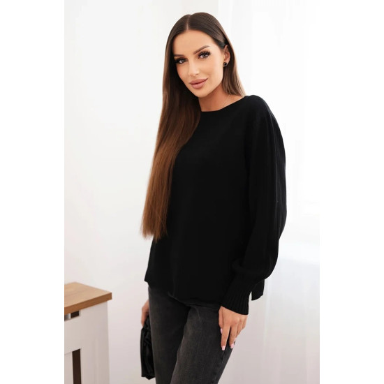 Sieviešu melns džemperis Biank Sieviešu džemperi